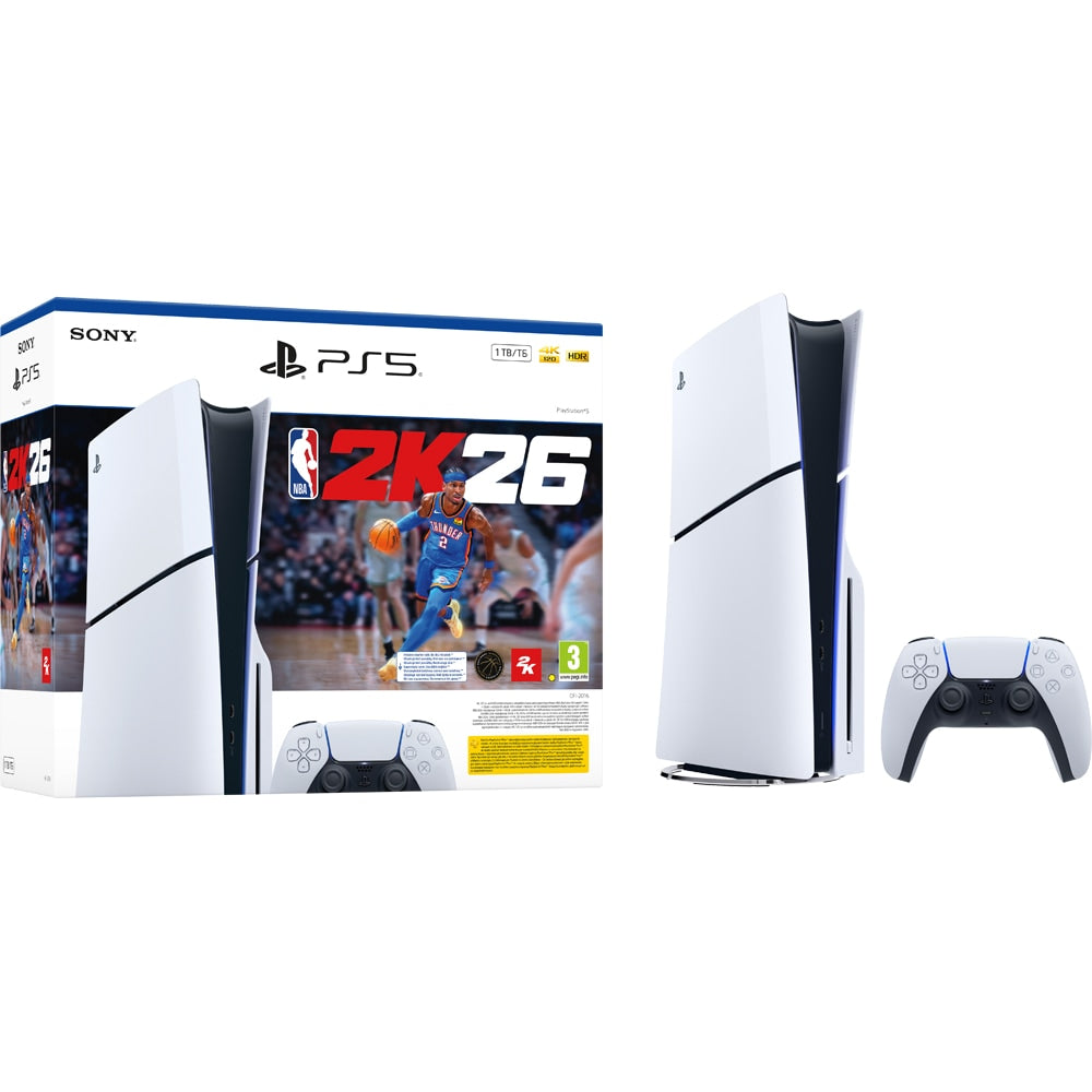 Consola PlayStation 5 Slim (PS5) 1TB, D-Chassis, NBA 2K26 Bundle NOU