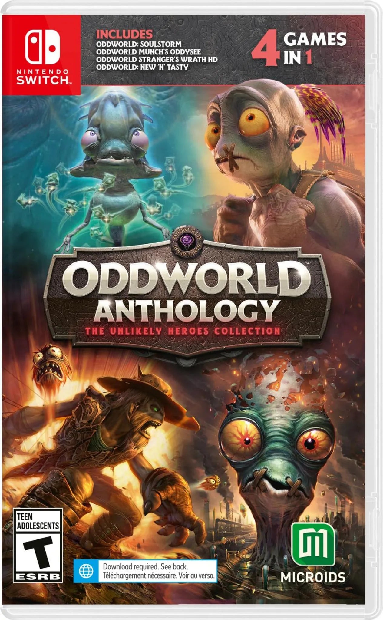 Joc Oddworld Anthology: The Unlikely Heroes Collection pentru Nintendo Switch NOU
