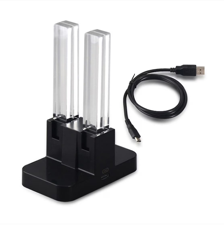 Stație de încărcare pentru 4 controllere, USB-C, indicator LED, design compact – Negru Second-Hand SH