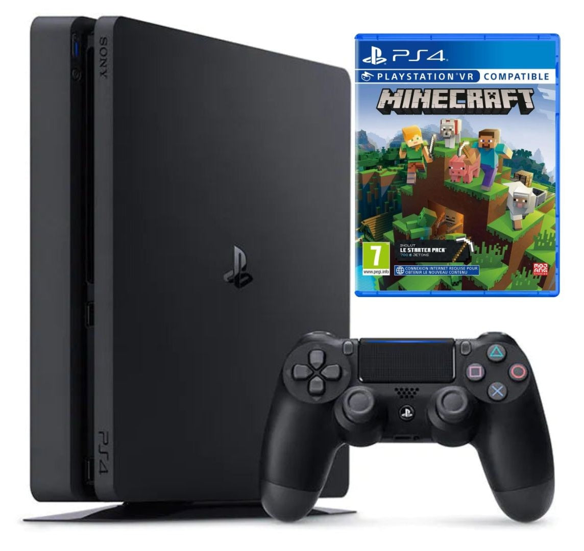 Consola Sony PlayStation 4 SLIM PS4 1TB + Controller + Minecraft Second-Hand SH