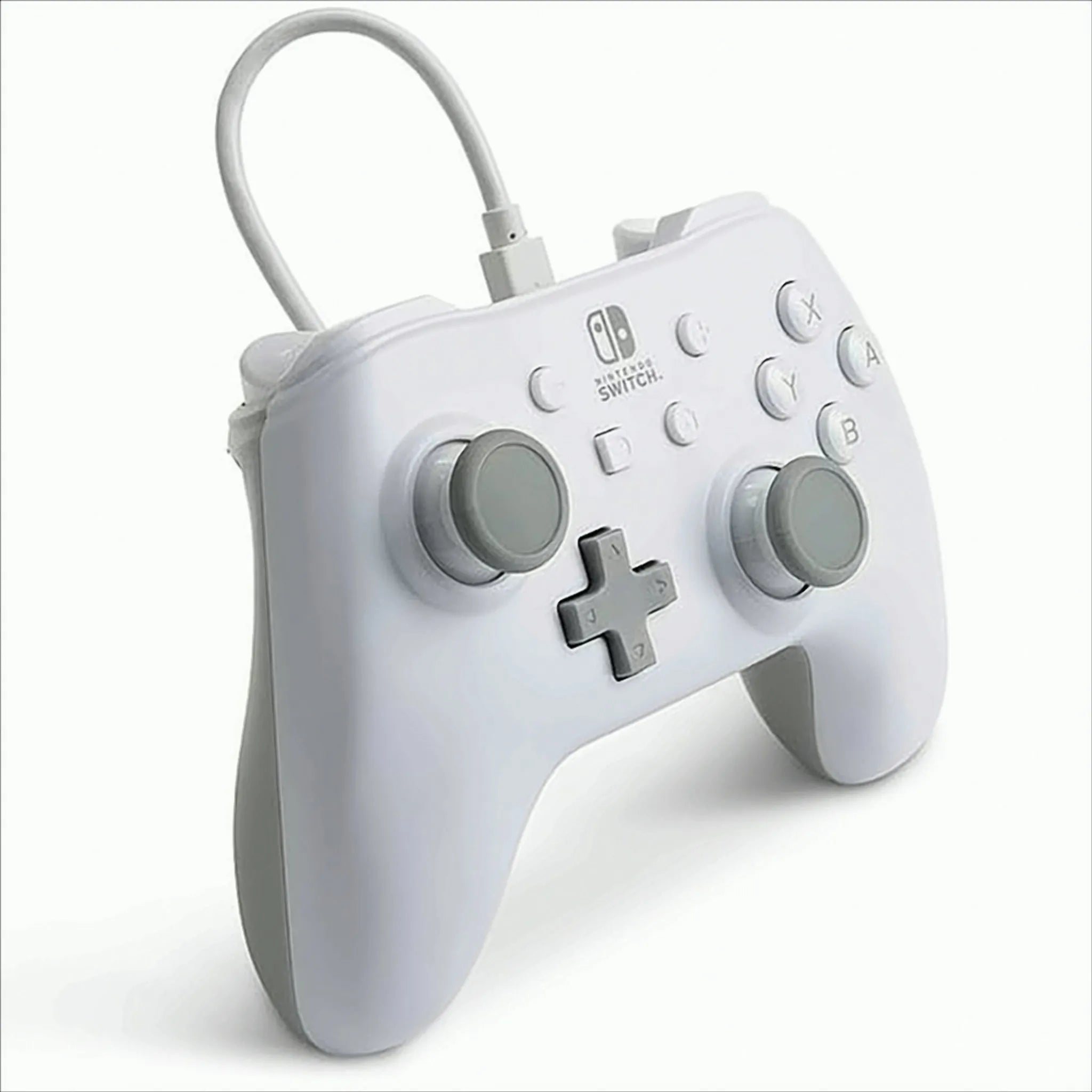 Controller cu fir PowerA pentru Nintendo Switch, USB, 3m, Ergonomic – Alb Second-Hand SH
