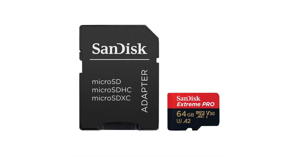 Card de Memorie SanDisk Extreme PRO Micro SDXC 64GB 170/90 MB/s A2 Clasa 10 V30 UHS-I U3 Second-Hand SH