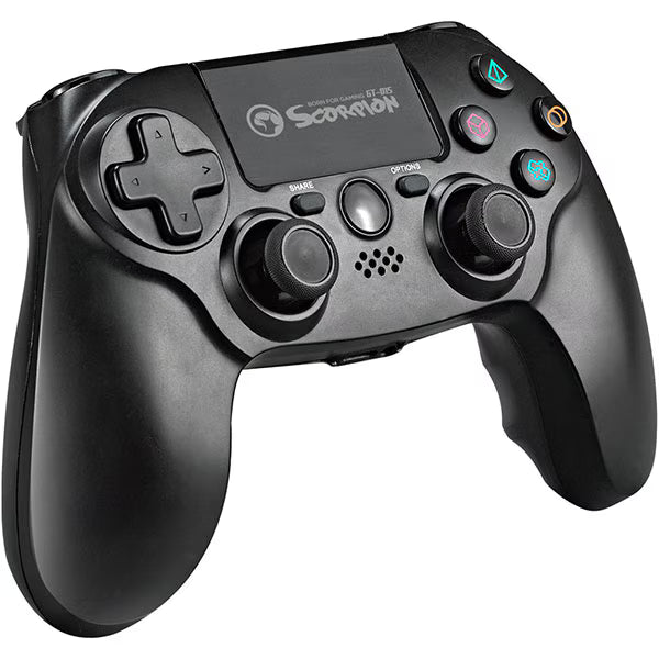 Gamepad MARVO GT-015 pentru PS4 și PC, Vibrații, Touchpad, Senzori Mișcare – Negru Second-Hand SH