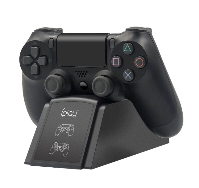 Încărcător pentru controller Iplay, LED, compatibil cu PlayStation 4 PS4, Negru Second-Hand SH