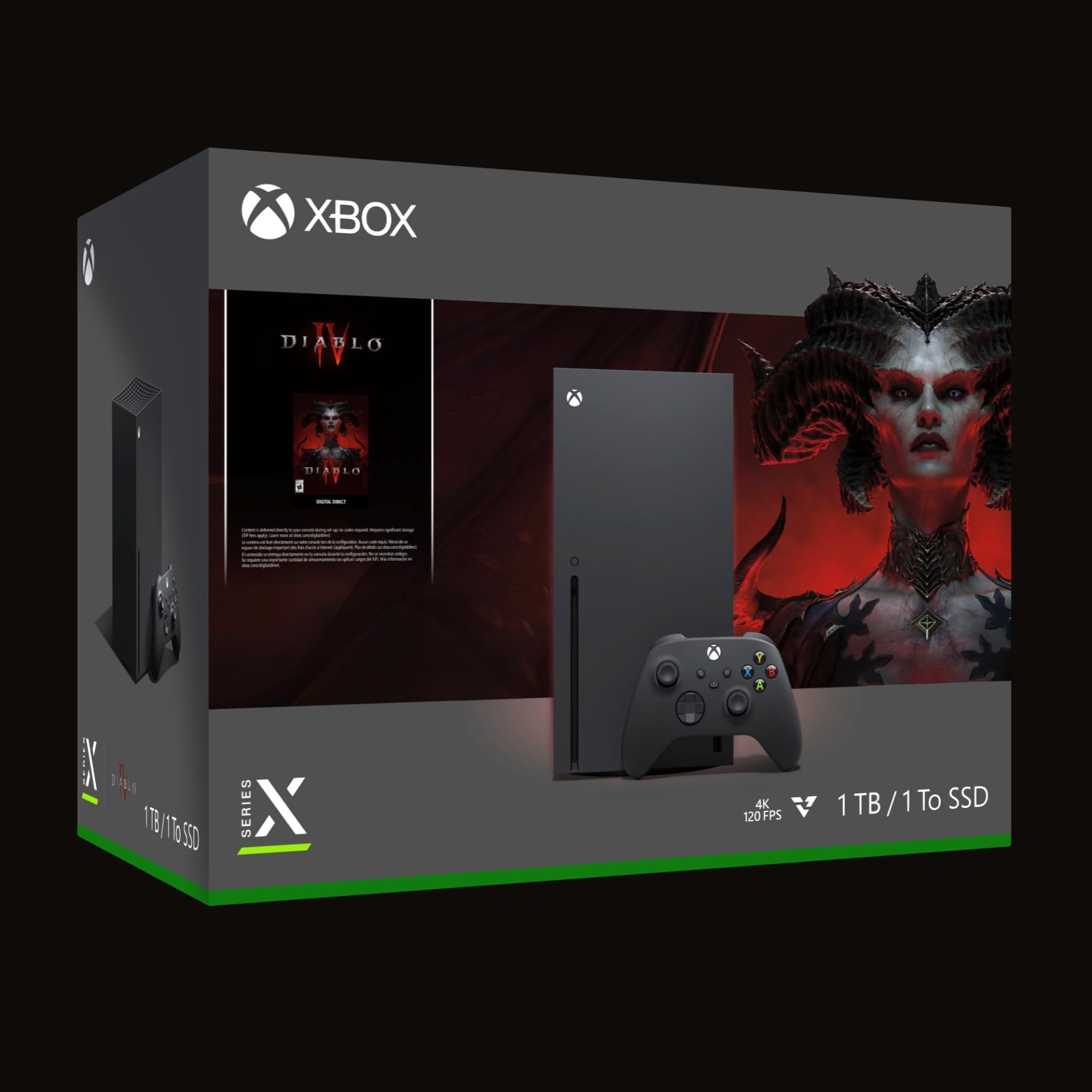 Consola Microsoft Xbox Series X 1TB + Joc Diablo 4 , negru NOU