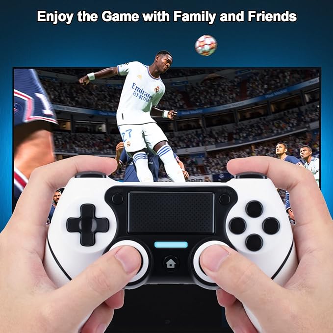 Controller compatibil PlayStation 4 PS4 , wireless, Incarcare USB-C , ALB NOU