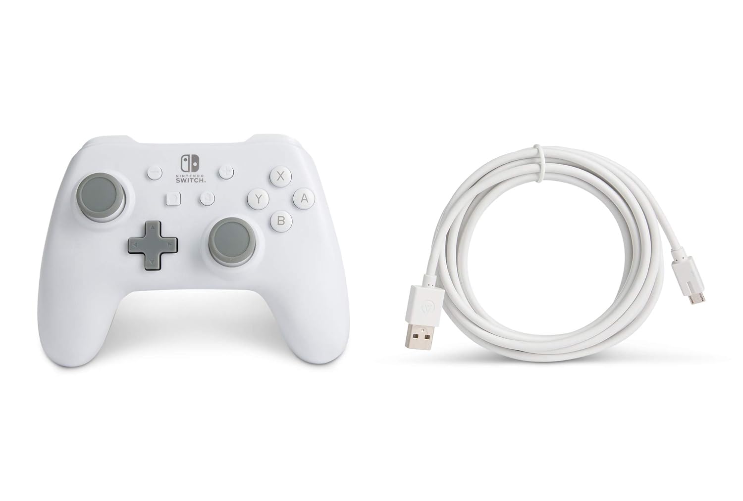 Controller POWERA Wired NINTENDO Switch Alb