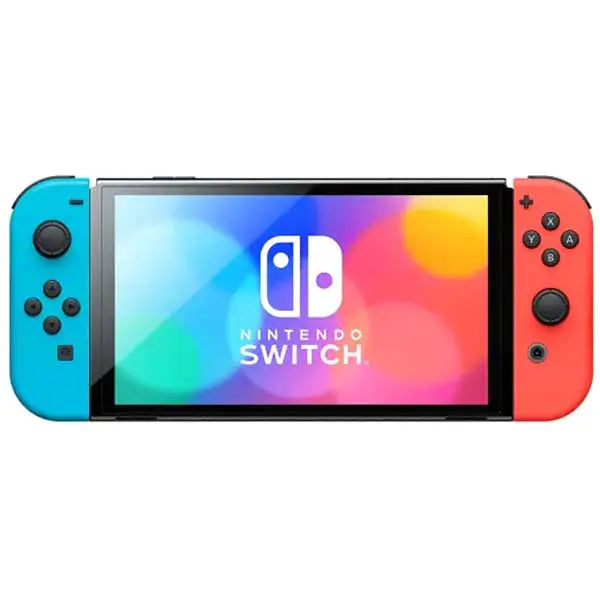 Consola Nintendo Switch OLED cu Joy-Cons RED/BLUE + Joc Super Mario Odyssey NOU