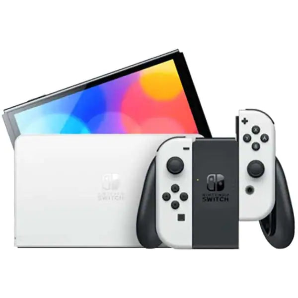 Consola Nintendo Switch OLED cu Joy-Cons WHITE/ALB +Joc Splatoon 3 NOU