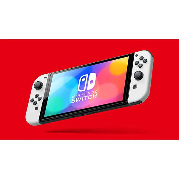 Consola Nintendo Switch OLED cu Joy-Cons ALB/WHITE + Joc Mario Strikers Battle League Football NOU