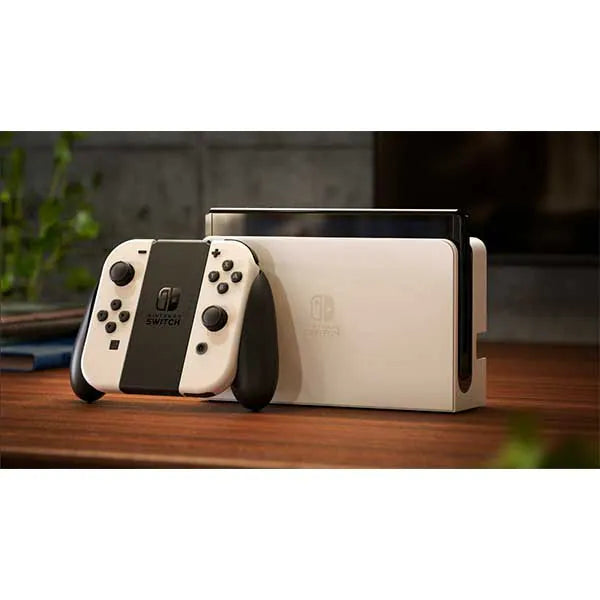 Consola Nintendo Switch OLED cu Joy-Cons WHITE/ALB + Joc Super Mario Party NOU