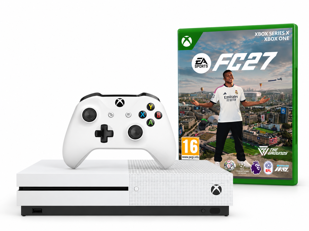 Consolă Microsoft Xbox One S 500GB, Alb Second-Hand SH + Controller Second-Hand SH + Joc FIFA 27 Second-Hand SH