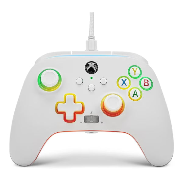 Controller cu fir PowerA Enhanced Wired, Xbox Series X, S, Xbox One, PC, Spectra Infinity, Alb Second-Hand SH