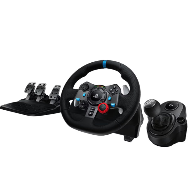 Volan Logitech G29 Driving Force Racing Wheel pentru PlayStation 4, PlayStation 3 si PC + Schimbator viteze, Logitech Shifter for Driving Force G29 Second-Hand SH