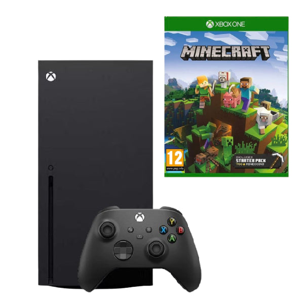 Consola Microsoft Xbox Series X 1TB, negru + Joc Minecraft + Controller Second-Hand SH