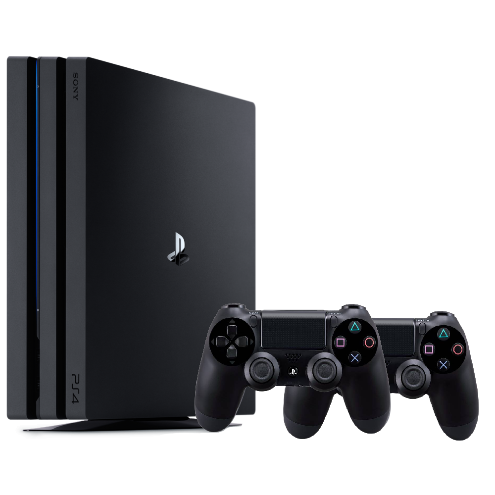 PS4 PRO 1TB コントローラー2個セット Consola Sony PlayStation 4 PRO PS4 1TB + 2 Controllere Second-Hand SH