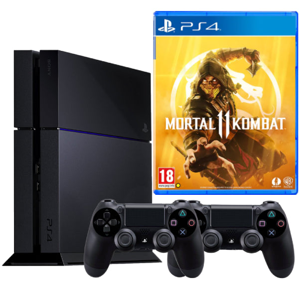Consola Sony PlayStation 4 PS4 1TB + 2 controllere + Mortal Kombat 11 Second-Hand SH