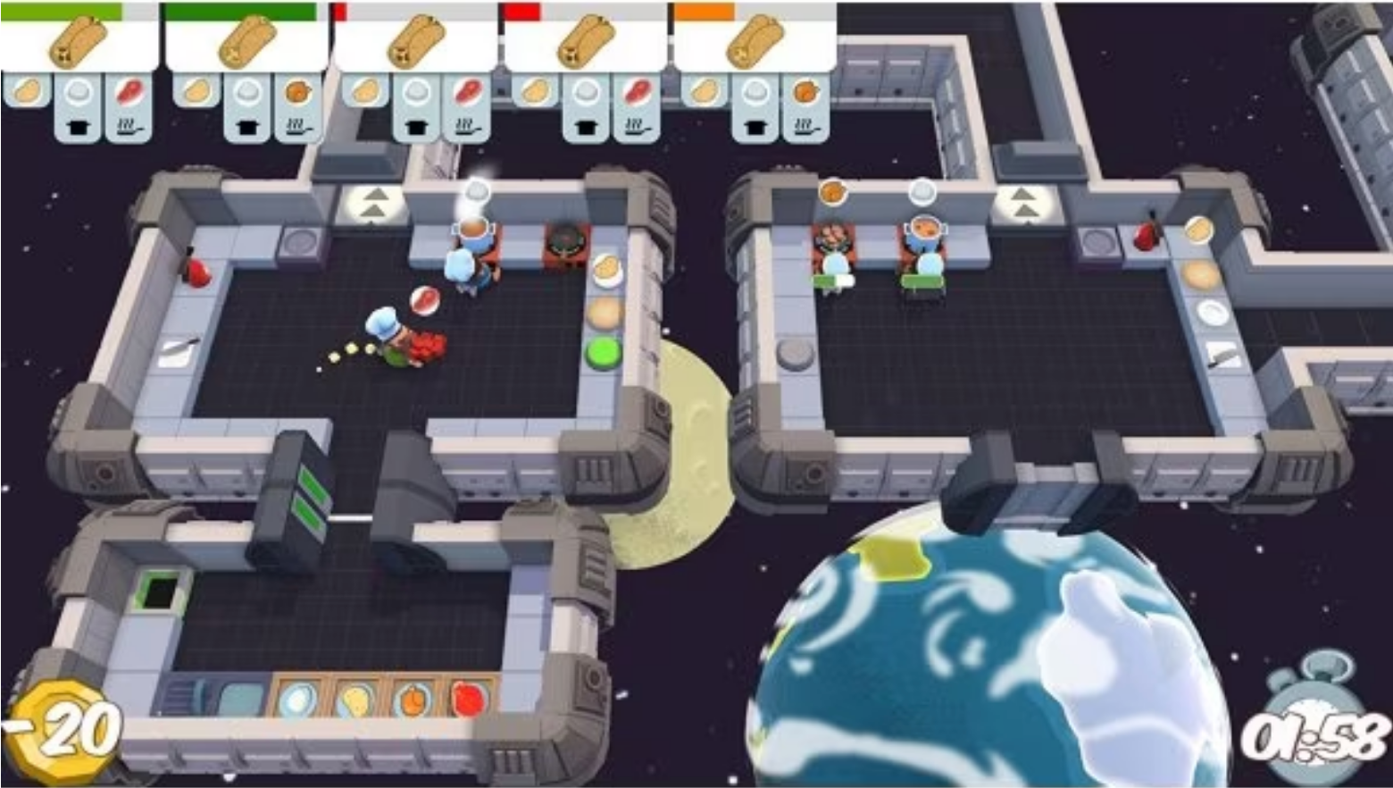 Joc Overcooked Gourmet Edition pentru PlayStation 4 PS4 Second-Hand SH