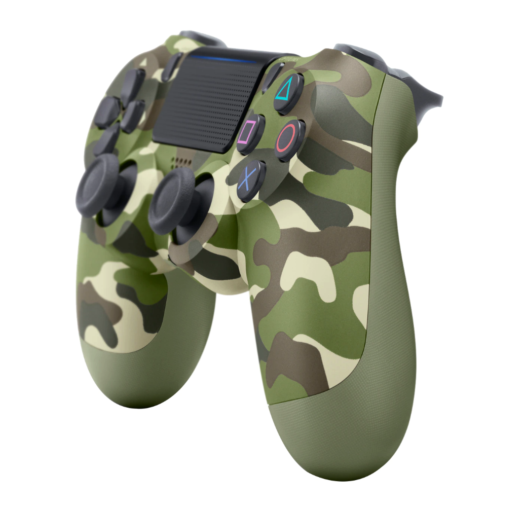 Controller Wireless SONY PlayStation DualShock 4 V2, Verde Camuflaj NOU
