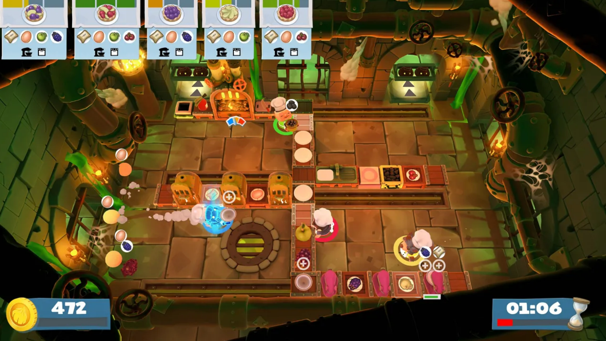 Joc Overcooked Overcooked 2 Double Pack pentru PlayStation 4 PS4 Second-Hand SH