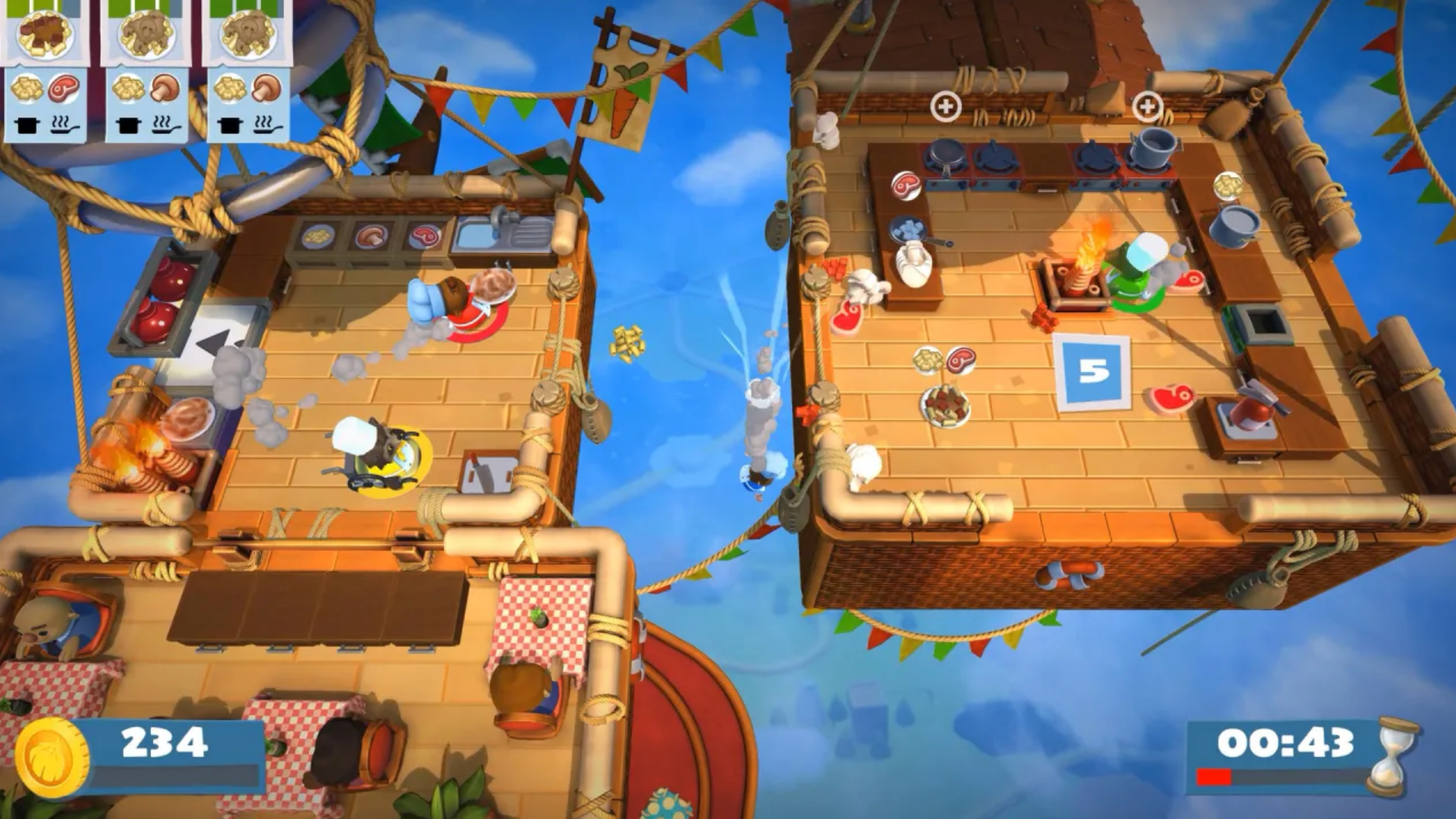 Joc Overcooked Overcooked 2 Double Pack pentru PlayStation 4 PS4 Second-Hand SH