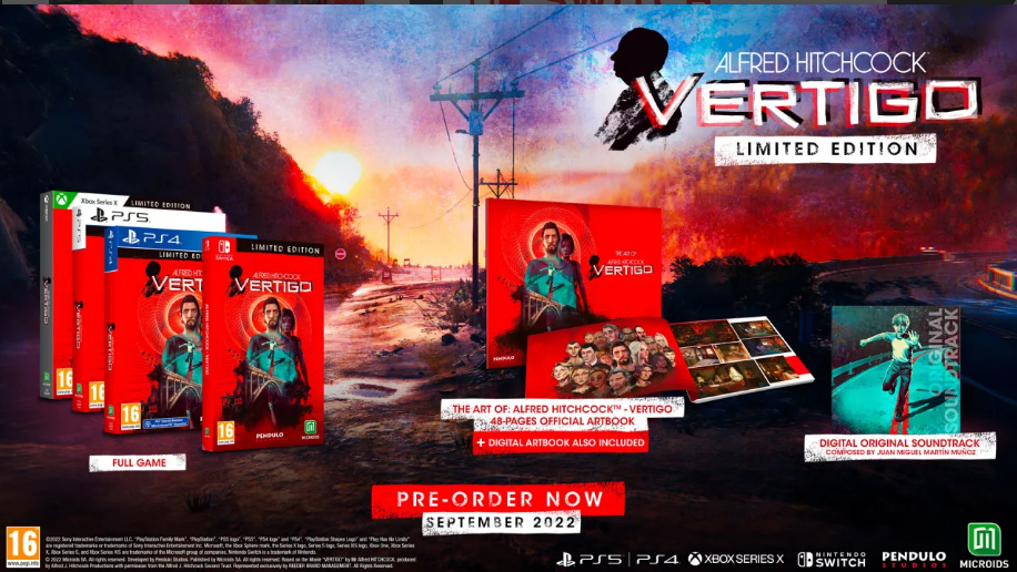 Joc Alfred Hitchcock Vertigo Limited pentru Nintendo Switch NOU