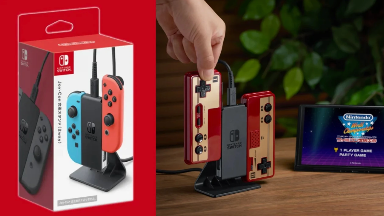 Joy Con Charging Stand 2way pentru Nintendo Switch