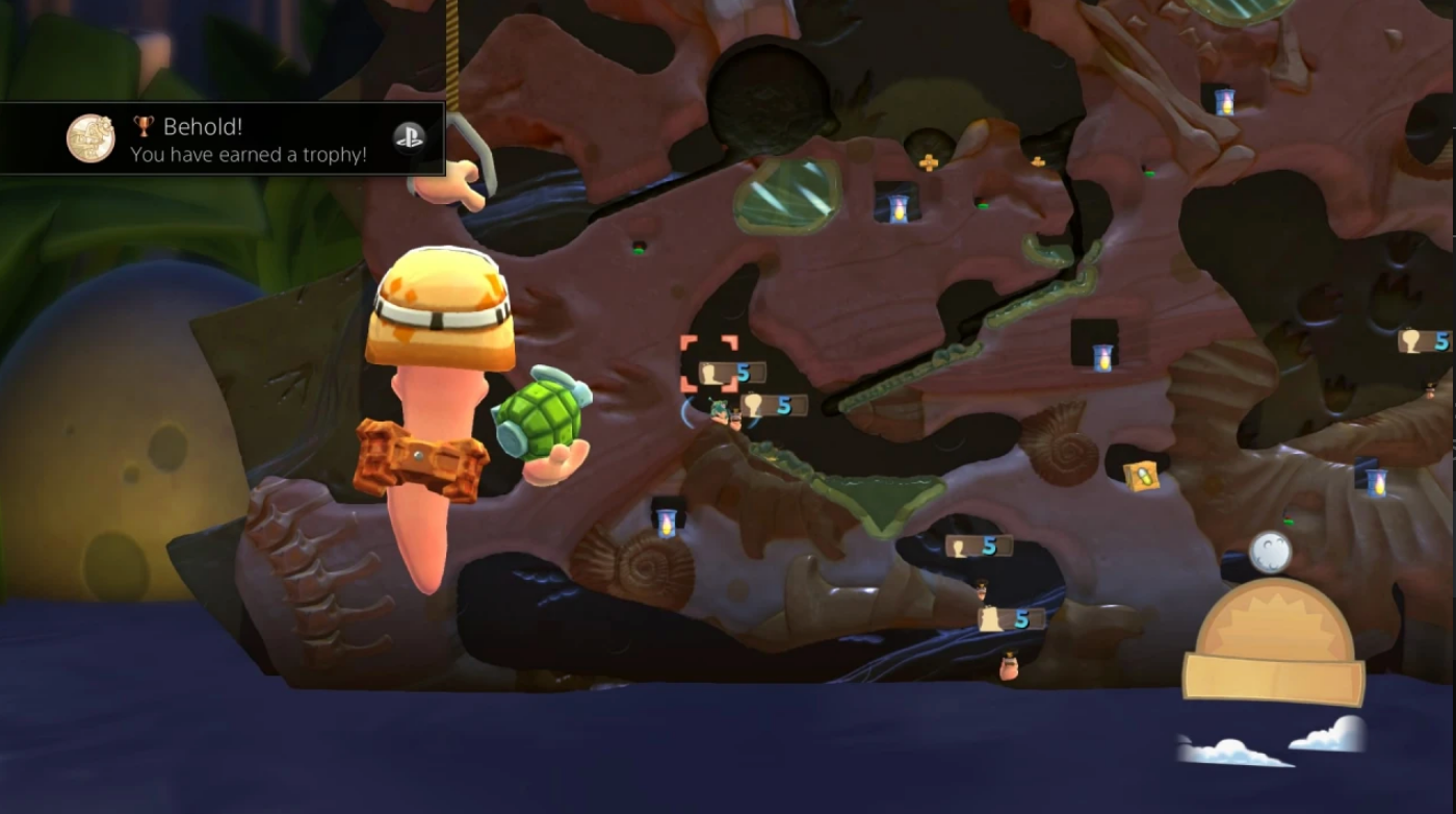 Joc Worms Battlegrounds pentru Xbox One Second-Hand SH