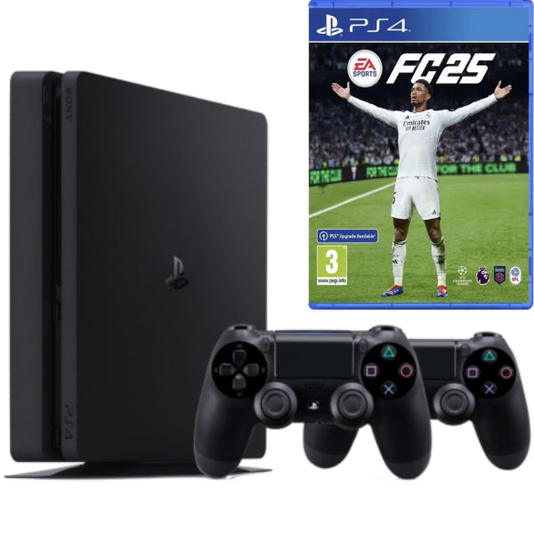 Consola Sony PlayStation 4 SLIM PS4 1TB + 2 Controllere Second-Hand SH + Joc Ea Sports Fc 25