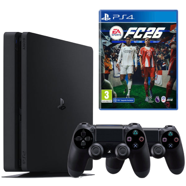 Consola Sony PlayStation 4 SLIM PS4 1TB + 2 Controller Second-Hand SH + Joc FC 26 Second-Hand SH