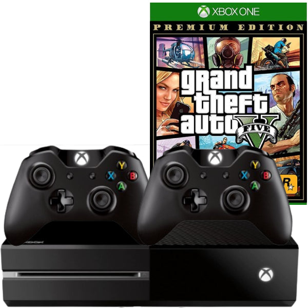 Consola Xbox One 1TB + 2 Controllere Second-Hand + Joc GTA 5 Second-Hand SH