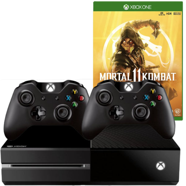 Consola Xbox One 1TB + 2 Controllere Second-Hand + Joc Mortal Kombat 11 Second-Hand SH