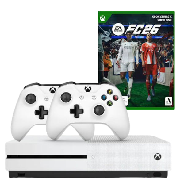 Consola MICROSOFT Xbox One S 1TB, ALB Second-Hand + 2 Controller + Joc FC 26