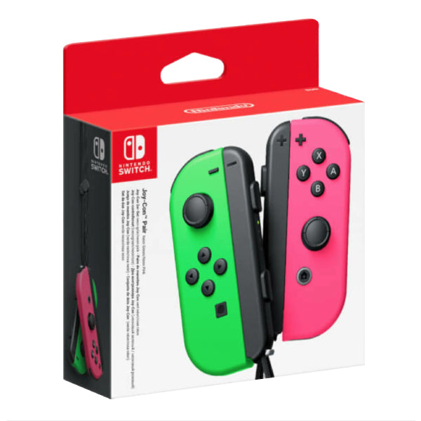 Pereche Joy-Con NINTENDO Switch NSW, Neon Pink/Neon Green Second-Hand SH