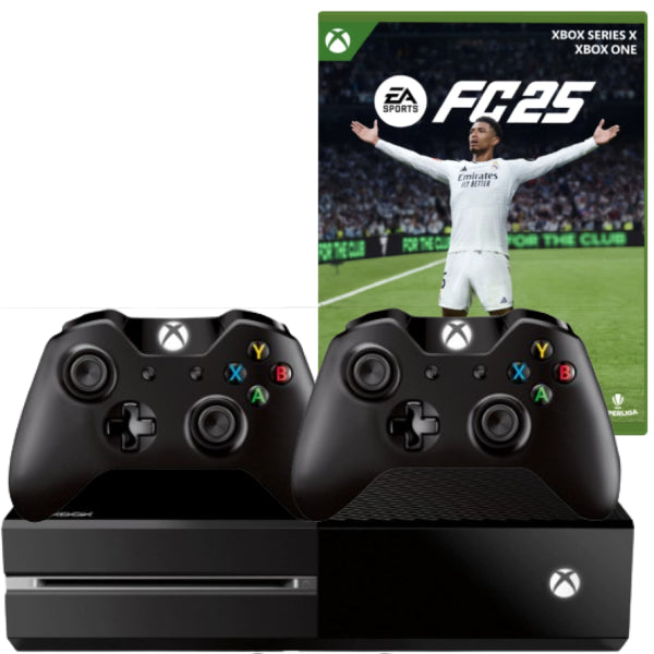 Consola Xbox One 500GB + 2 Controllere Second-Hand + Joc Ea Sports Fc 25