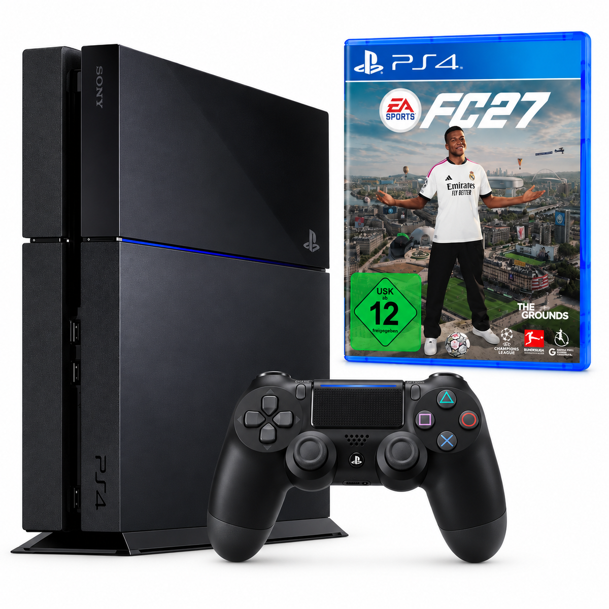 Consolă Sony PlayStation 4 PS4 1TB + Controller + Joc FIFA 27 Second-Hand SH