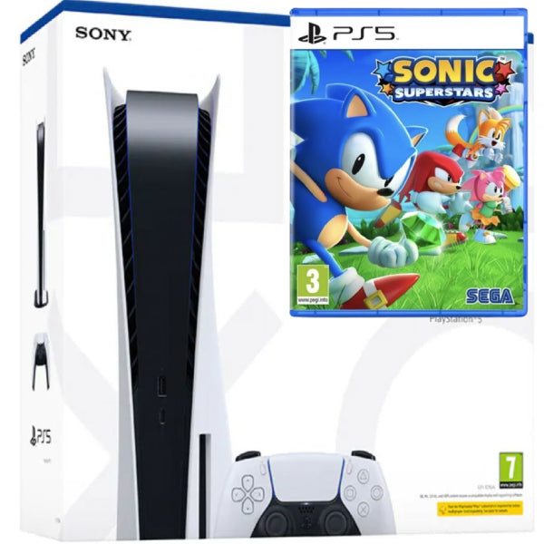 Consola Sony PlayStation 5 PS5 Disk Edition 825 GB Second-Hand SH + Joc Sonic Superstar