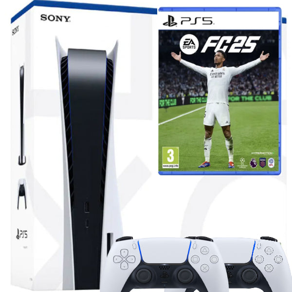 Consola Sony PlayStation 5 PS5 Disk Edition + Controller Extra Second-Hand SH + Joc Ea Sports Fc 25