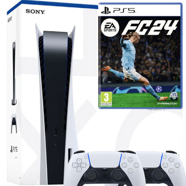 Consola Sony PlayStation 5 PS5 Disk Edition + Controller Extra Second-Hand SH + Joc FC24