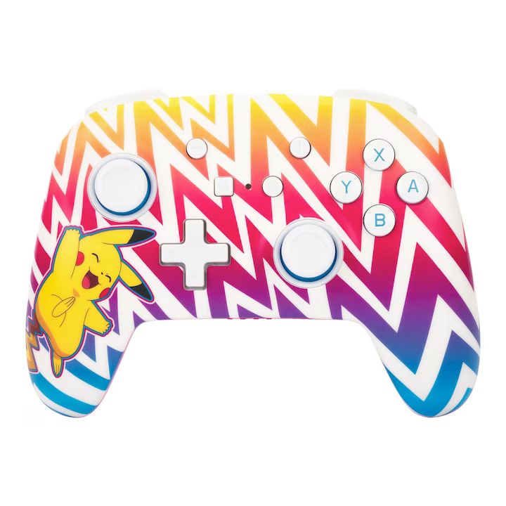 Controller fara fir, PowerA Enhanced Wireless, Nintendo Switch/Lite/OLED, Pokémon: Pikachu Vibrant NOU