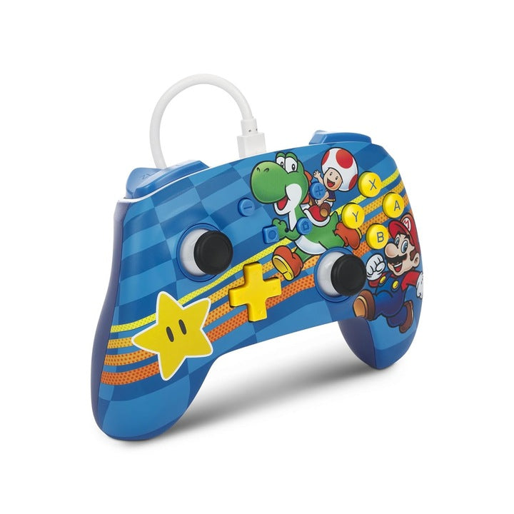 Controller cu fir, PowerA Enhanced Wired, Nintendo Switch, Mario: Mushroom Kingdom Friends NOU