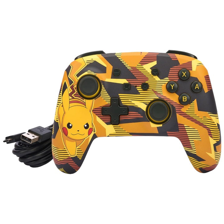 Controller Powera Enhanced Wired Camo Storm Pikachu RESIGILAT