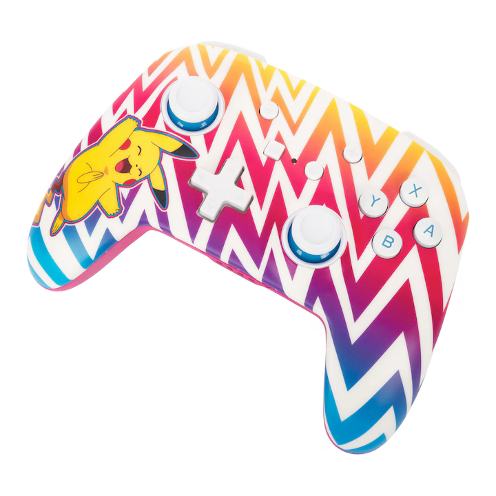 Controller fara fir, PowerA Enhanced Wireless, Nintendo Switch/Lite/OLED, Pokémon: Pikachu Vibrant NOU