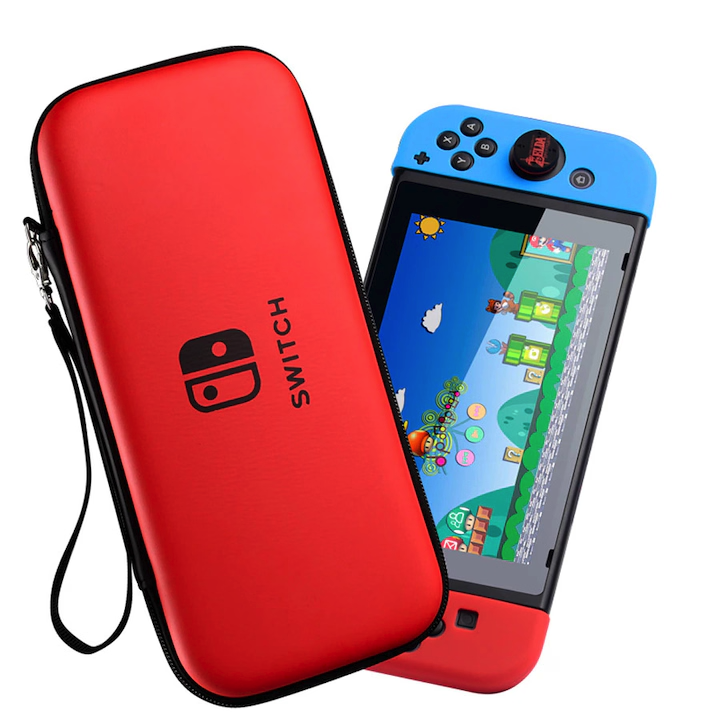 Husa Transport și protecție pentru consola Nintendo Switch și accesorii, Rosu NOU