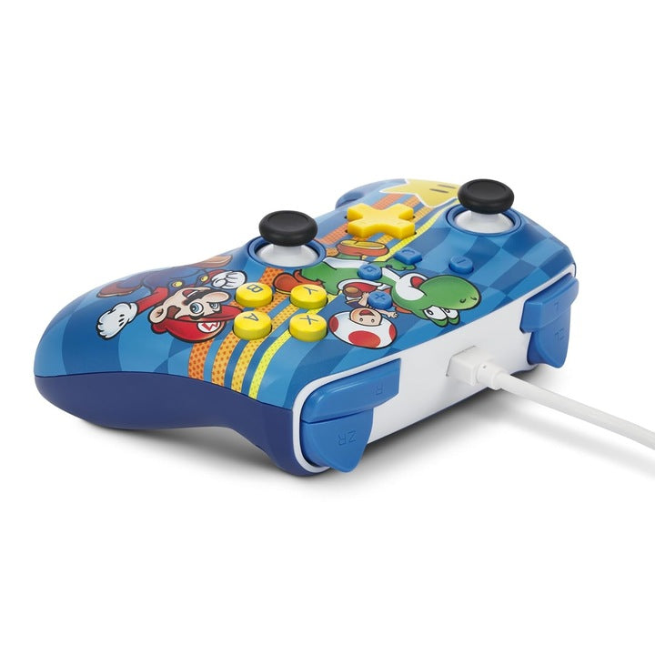 Controller cu fir, PowerA Enhanced Wired, Nintendo Switch, Mario: Mushroom Kingdom Friends NOU