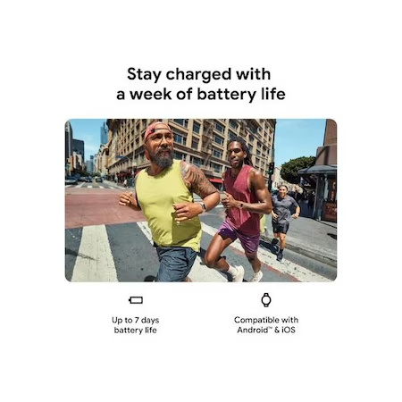 Bratara fitness Fitbit Charge 6, GPS + GLONASS, Rezistenta la apa 50M, Bluetooth, NFC Negru NOU