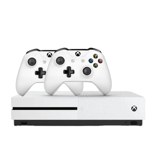 XBOX ONE S 1TB & 2 ワイヤレス コントローラー Consola MICROSOFT Xbox One S 1TB Second-Hand, ALB + 2 Controllere