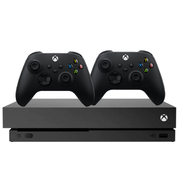 Consola Microsoft Xbox One X, 1TB, NEGRU + 2 Controllere Second-Hand