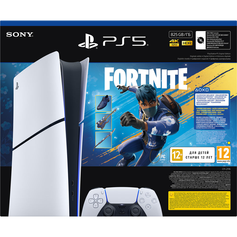 Consola Sony PlayStation 5 Slim Digital Edition (PS5) 825GB, Fortnite Bundle, 4K, SSD – Alb RESIGILAT