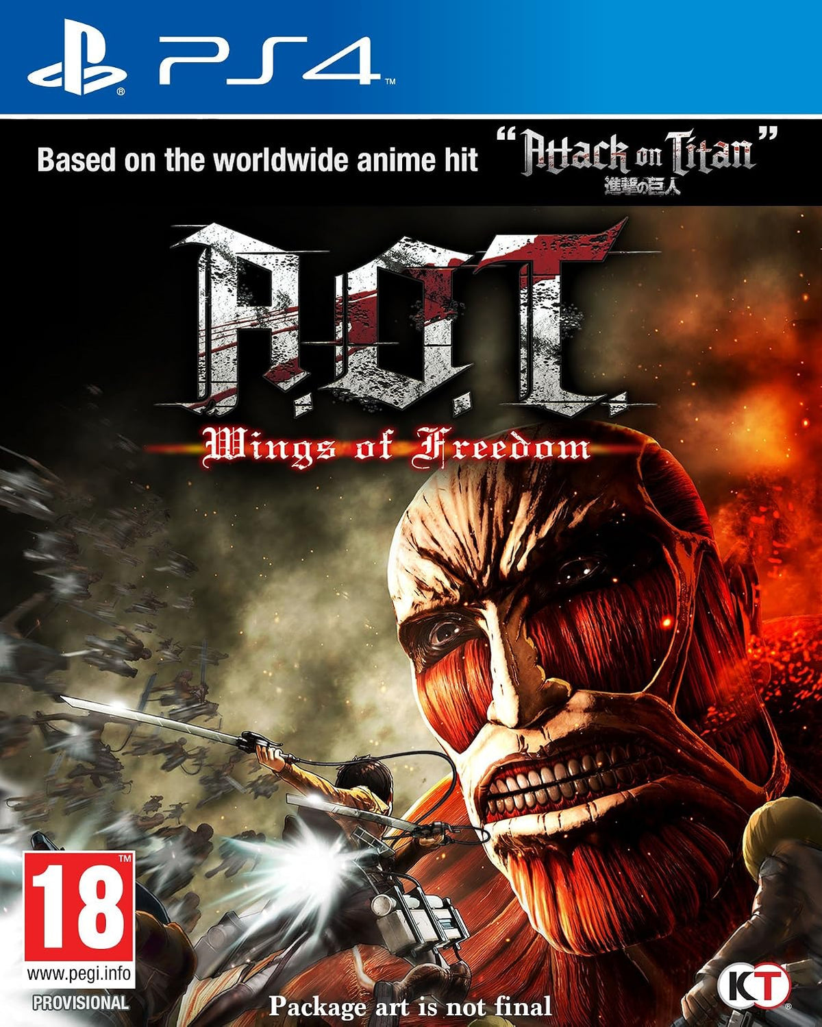 Joc Attack on Titan: Wings of Freedom pentru PlayStation 4 PS4 Second-Hand SH